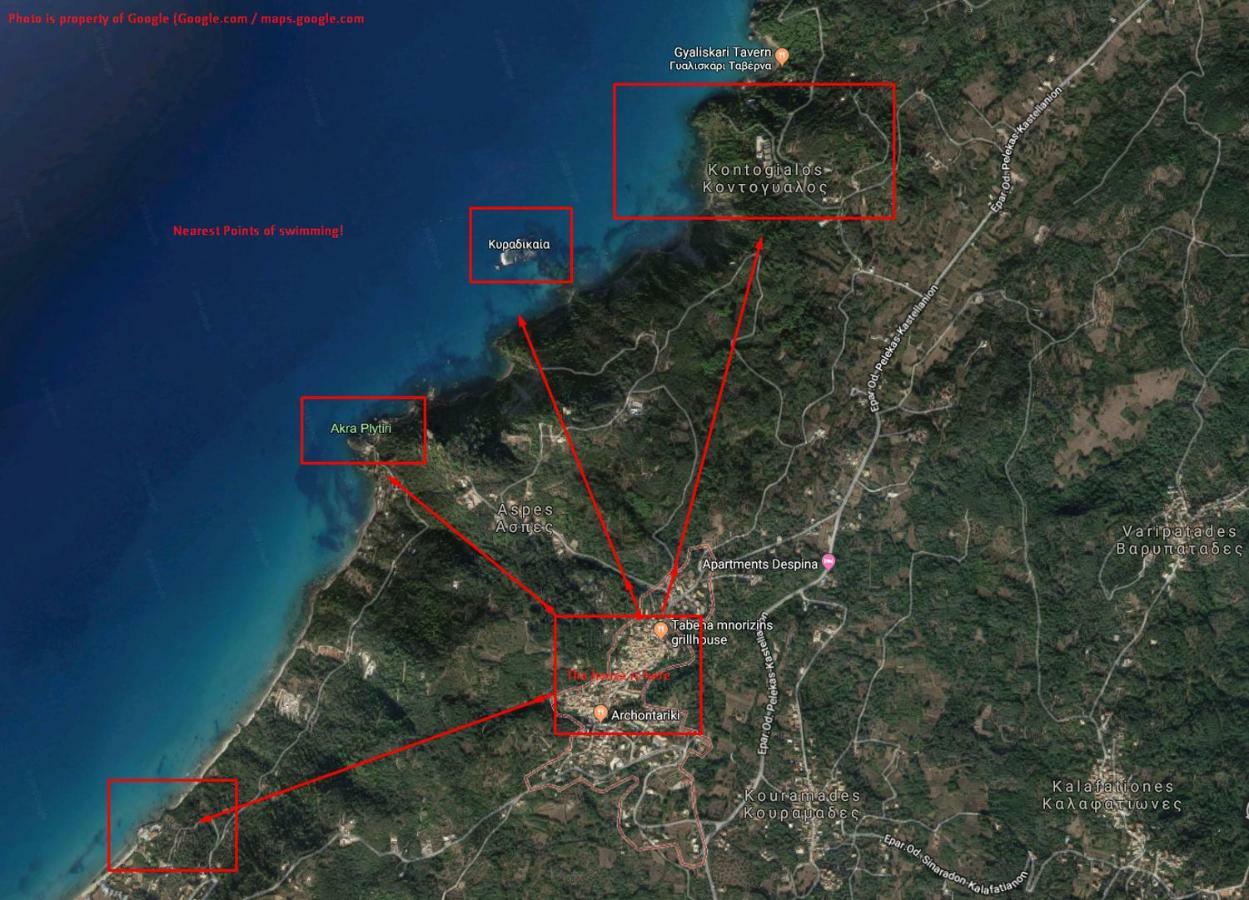 Sinarádes Country Traditional House In Corfu Village, Greece المظهر الخارجي الصورة