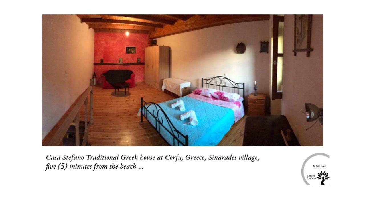 Sinarádes Country Traditional House In Corfu Village, Greece المظهر الخارجي الصورة